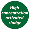 High concentration activated sludge