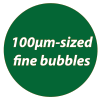 100μm-sized fine bubbles