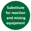Substitute for reaction  and mixing equipment